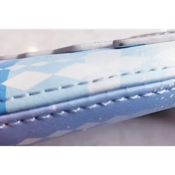 LOUNGEFLY X DISNEY FROZEN Princess Castle Zip Around Wallet Blue White Purple - Picture 14 of 15